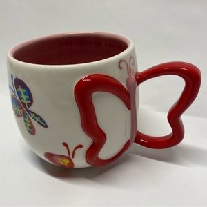 Starbucks butterfly handle mug